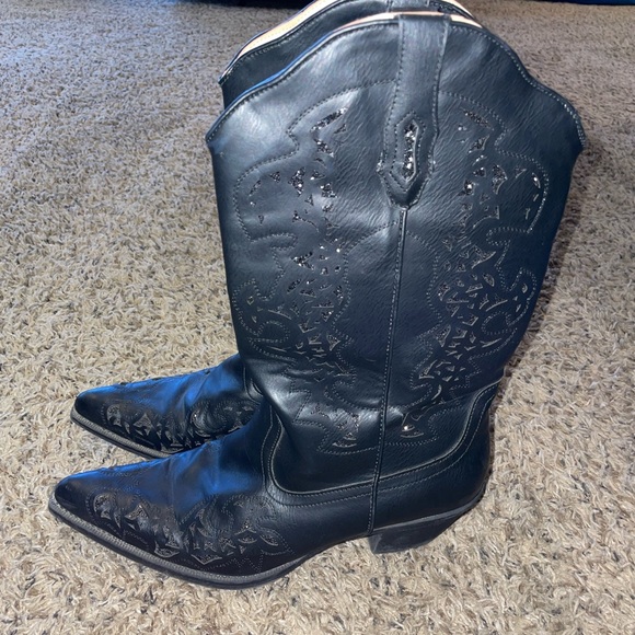 Roper Shoes Womens Black Cowboy Boots Poshmark